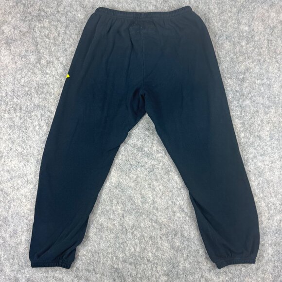 Freecity Cotton Logo Joggers Squid Ink Black Sweatpants Size M Yellow Bird - Picture 3 of 8